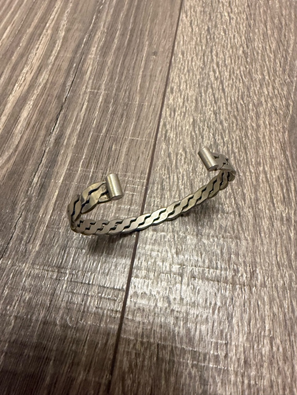 Mens Stainless Steel Cuff Bracelet Preowned
